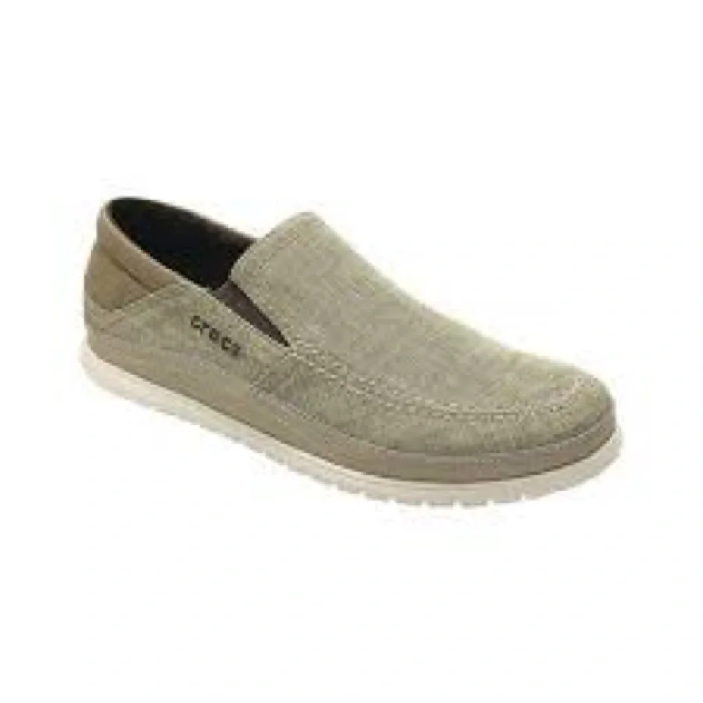 Crocs Santa Cruz playa tan slip on loafers men’s‎ size 8